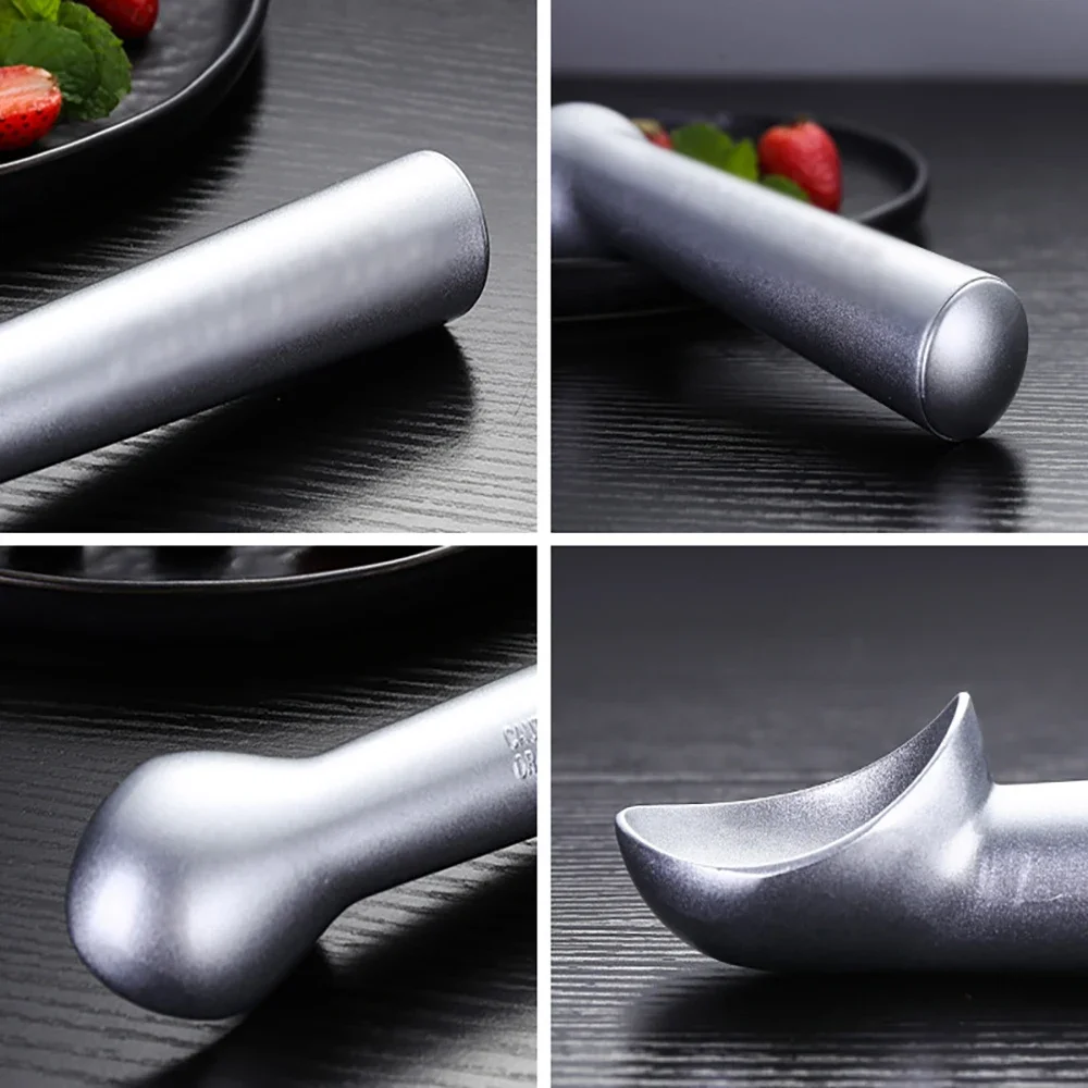 Stainless Steel Ice Cream Spoons Non-stick Long Handled Spade Ice Cream Digging Spoon Fruit Ball Making Tool Kitchen Bar Gadgets ice cream scoop,ice cream bowl spoon set