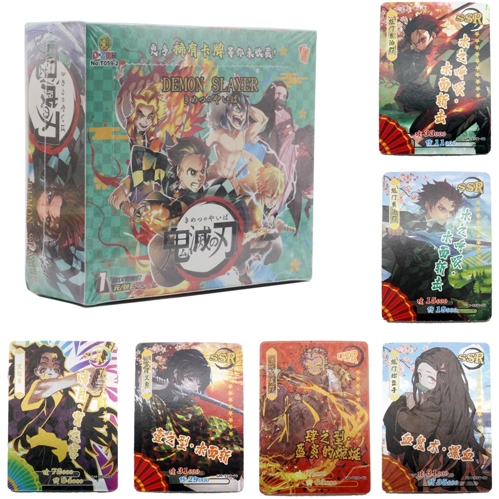 2023 New Original Demons Slayers Collection Card TCG Game Cards Table