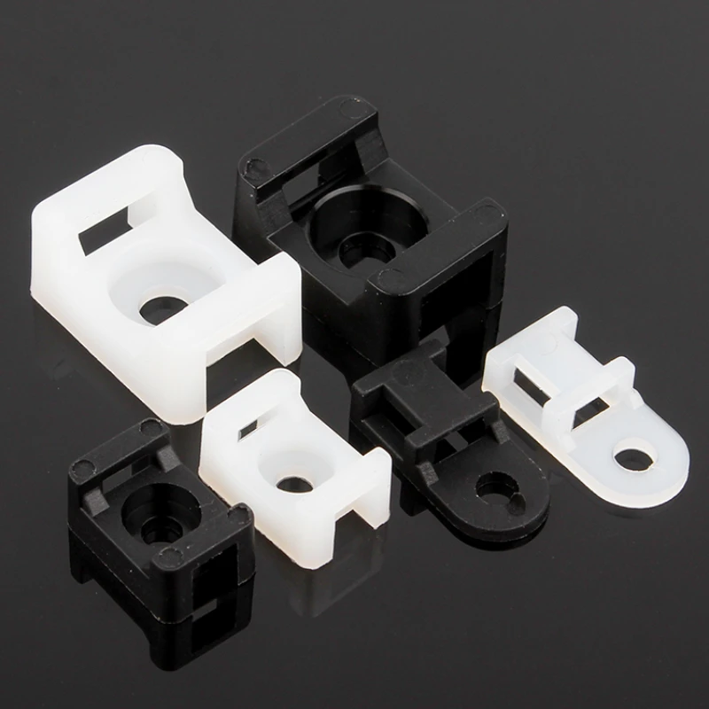 Strap Saddle Mount Plastic Base Wire Clamp For Installation