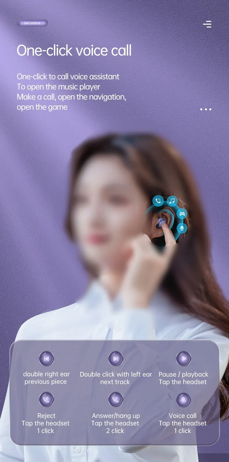 Bluetooth-Kopfhörer mit digitaler Bildschirm-Touch-Rauschunterdrückung und geringer Latenz