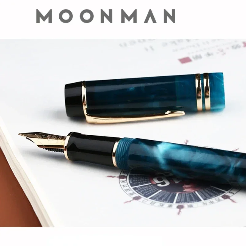 MAJOHN Final Craftsman M600S Pen, Resin Plating, Big Bright Pointed Adult Student Writing Practice Ink Pen, Gift Box Stationery 3