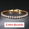 Bracelet de Tennis en cristal de luxe pour hommes, Hip Hop, tendance, Punk, zircone, chaîne de Couple sur la main, bijoux Streetwear