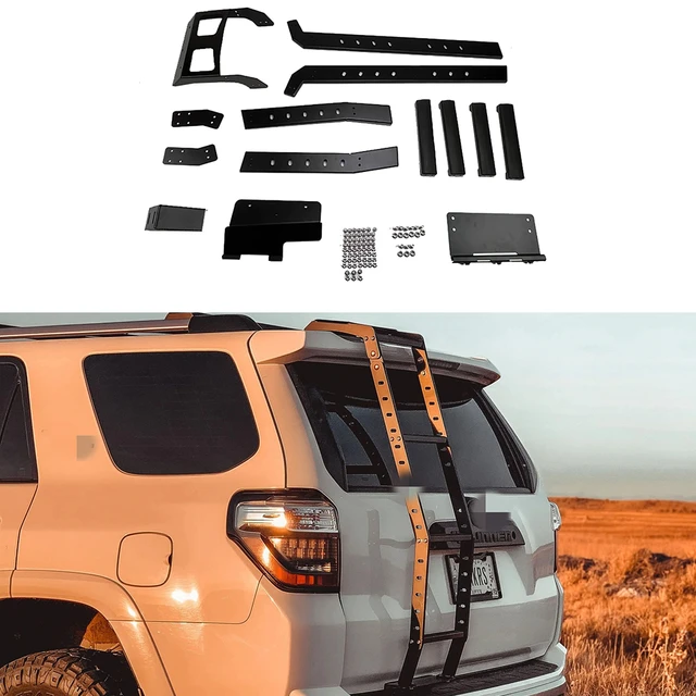 4x4 pickup accessories truck auto steel ladder with step for toyota 4runner 2010-2022 offroad modified - AliExpress