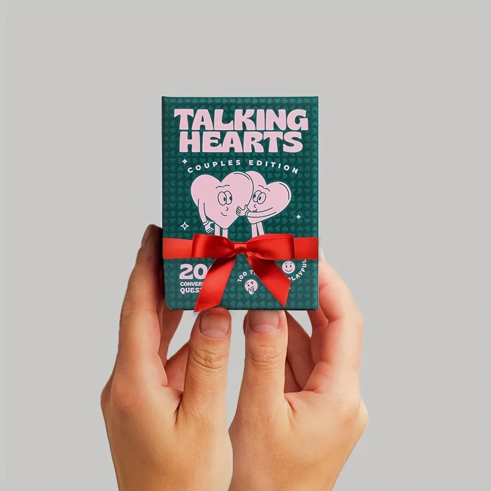 Talking Hearts Conversation Cards Couples Card Game Date Nights Travel Adventures 200 Questions 2 Wild Cards