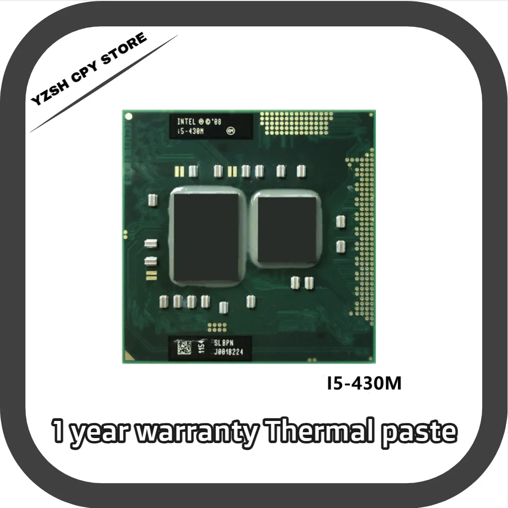 

Intel Core I5 430m cpu 3M/2.26GHz/2533 MHz/Dual-Core Laptop processor I5-430M Compatible PM55 HM57 HM55 QM57