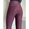 Black Full Seat Silicone Equestrian Breeches Anti-pilling Horse Riding Tights Women  Riding Pant Equestrian Clothes 1