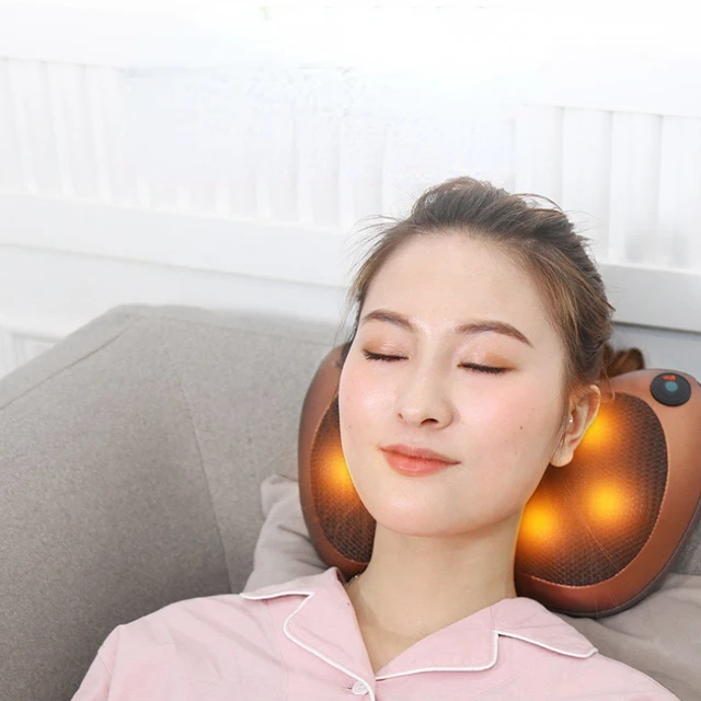 Heated Neck Massager Electric Plus Massager For Neck And Shoulder Pain  Relief Muscle Relaxation Floating 4 Head Vibrator Heating,neck massager,back  and neck massager,neck and back massager 