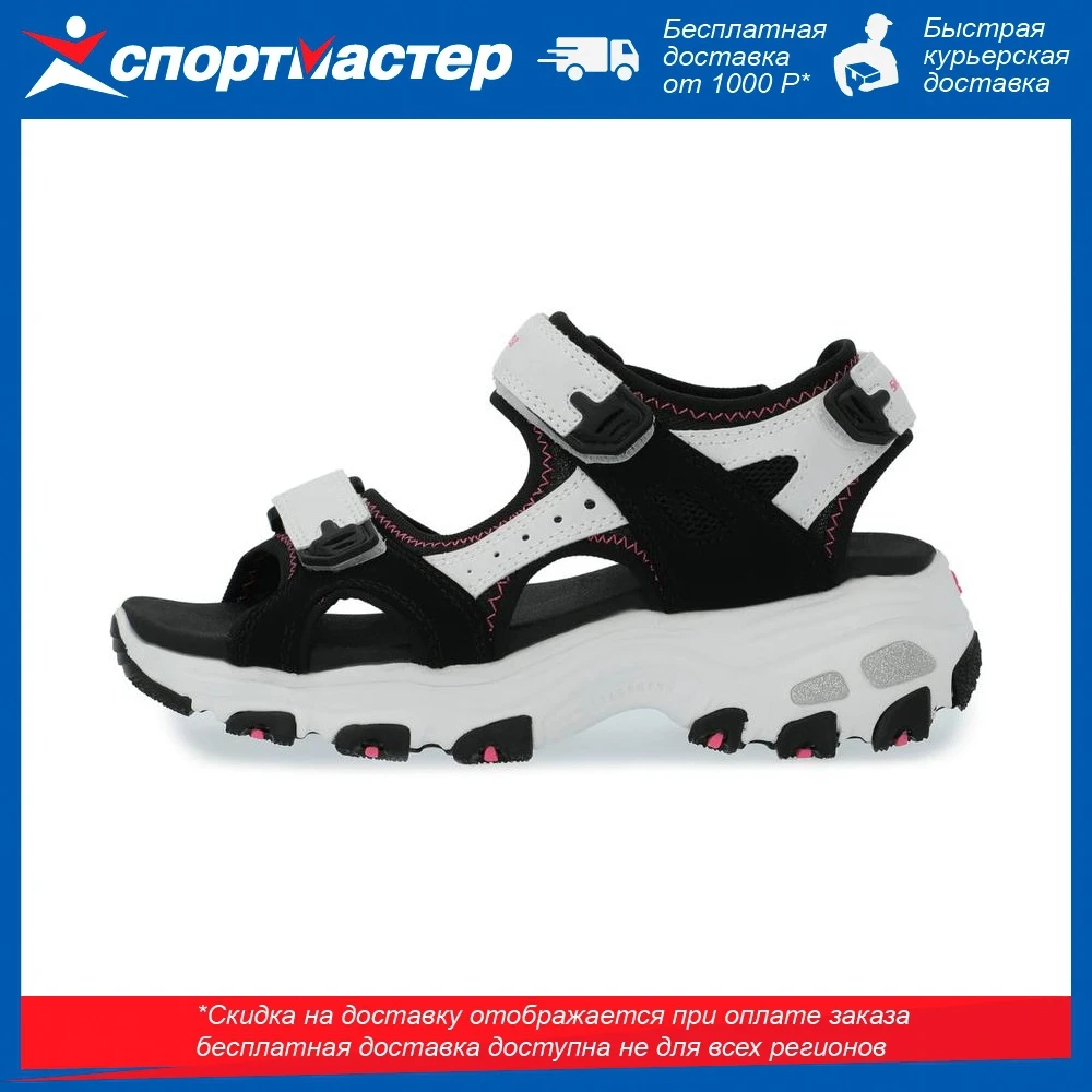 Sandalias deportivas para mujer, zapatos Skechers D'Lites, color negro, s|Sandalias de mujer| - AliExpress