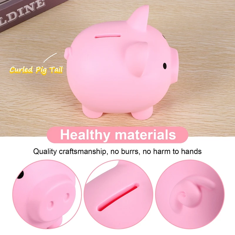 Hot Large Piggy Bank, Unbreakable Plastic Money Bank, Coin Bank For Girls And Boys, Practical Gifts For Birthday 2