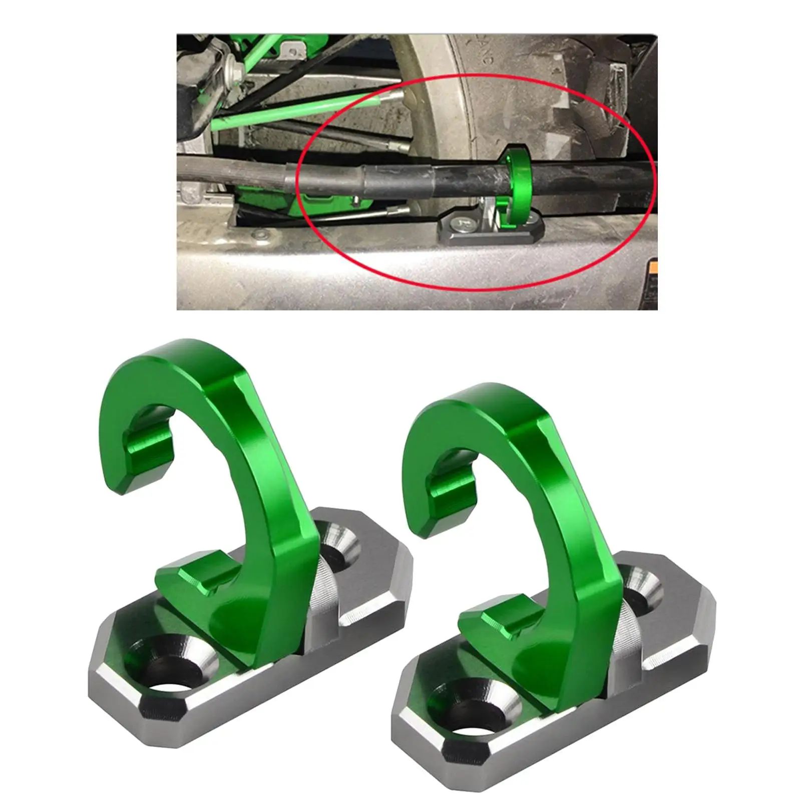Cable clamp holder for rear brake hose for KX80 92 00 KLX650 93 96
