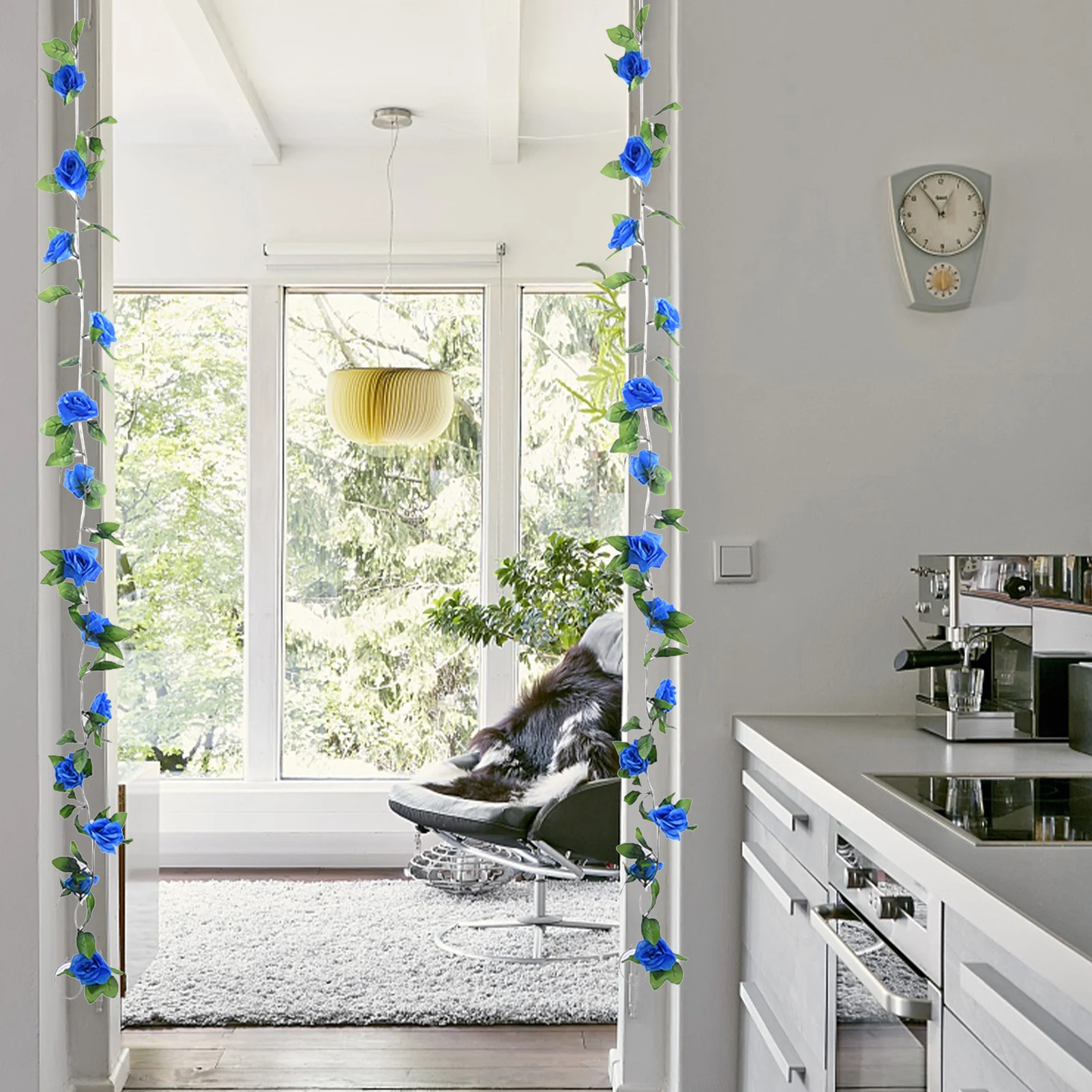 

Искусственная гирлянда розы, искусственная лоза розы, искусственный цветок, подвесная Роза, художественный декор для горячего творчества