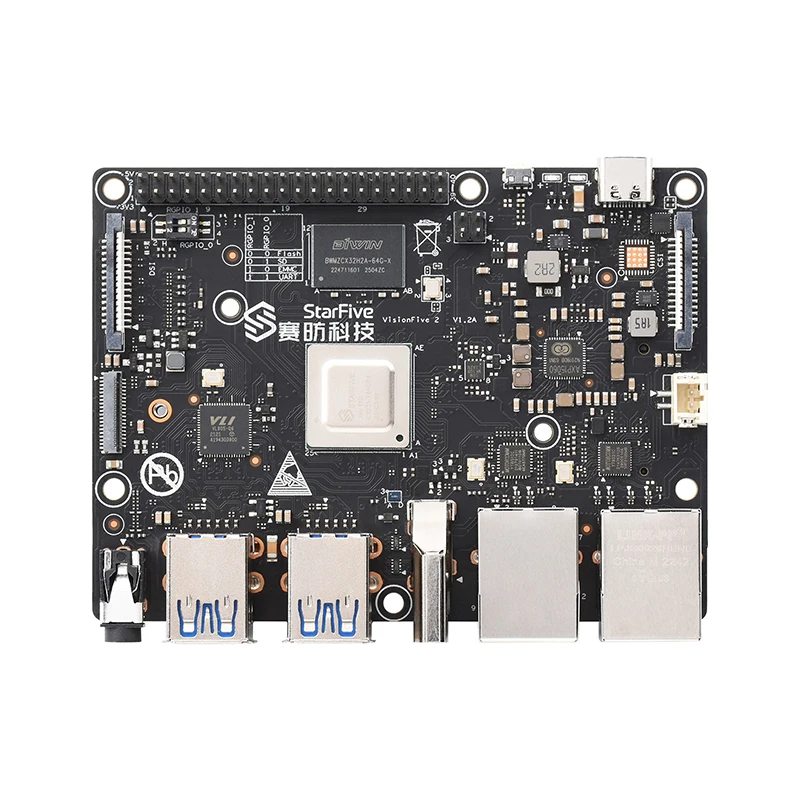 VisionFive2 RISC-V StarFive JH7110 μ  3D GPU 4GB 8GB RAM ɼ WiFi   ǻ Linux 