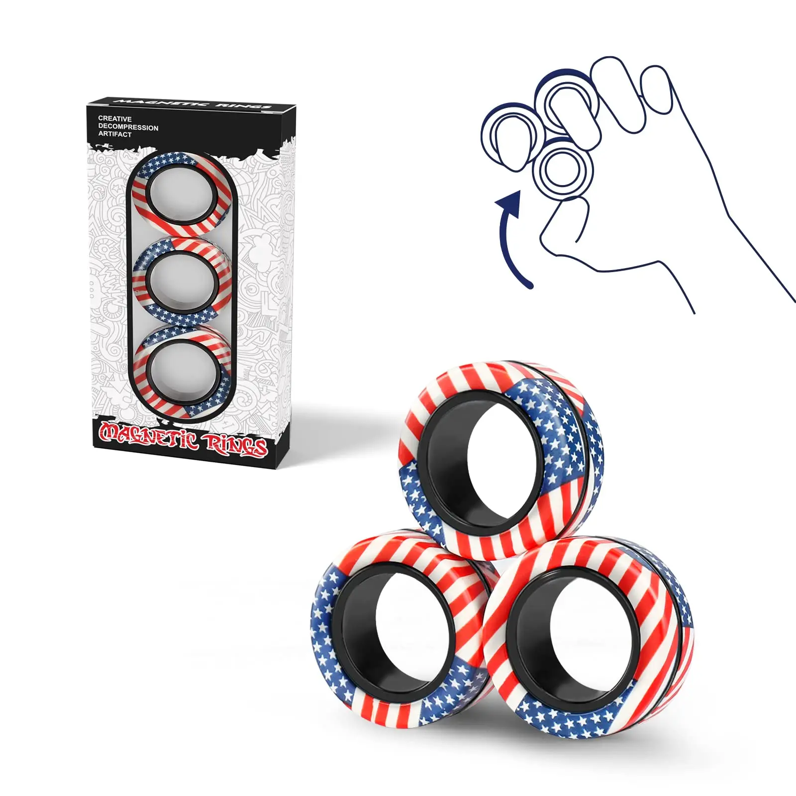 3PCS Flag Camo
