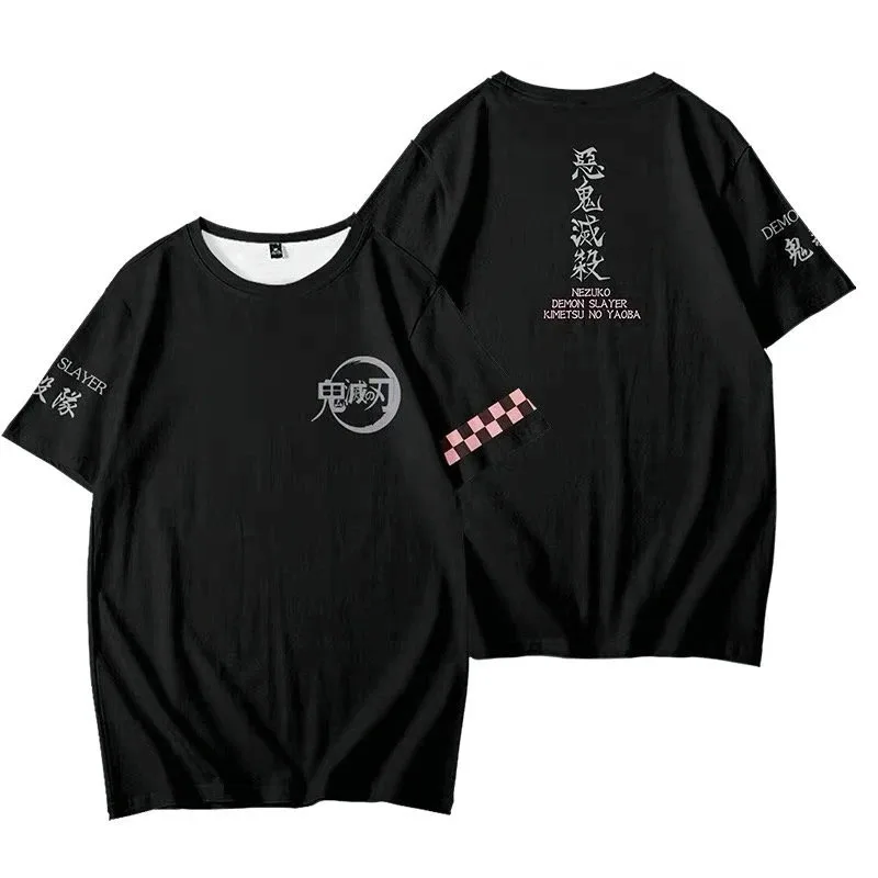 Demon slayer kisatsutai anime 3d t-shirt cosplay costume men women t-shirts tops o-neck short sleeve harajuku t-shirt