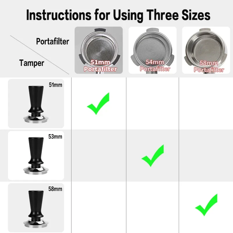 Precision Coffee Tamper with Consistent Pressure for Espresso Machine Accessories