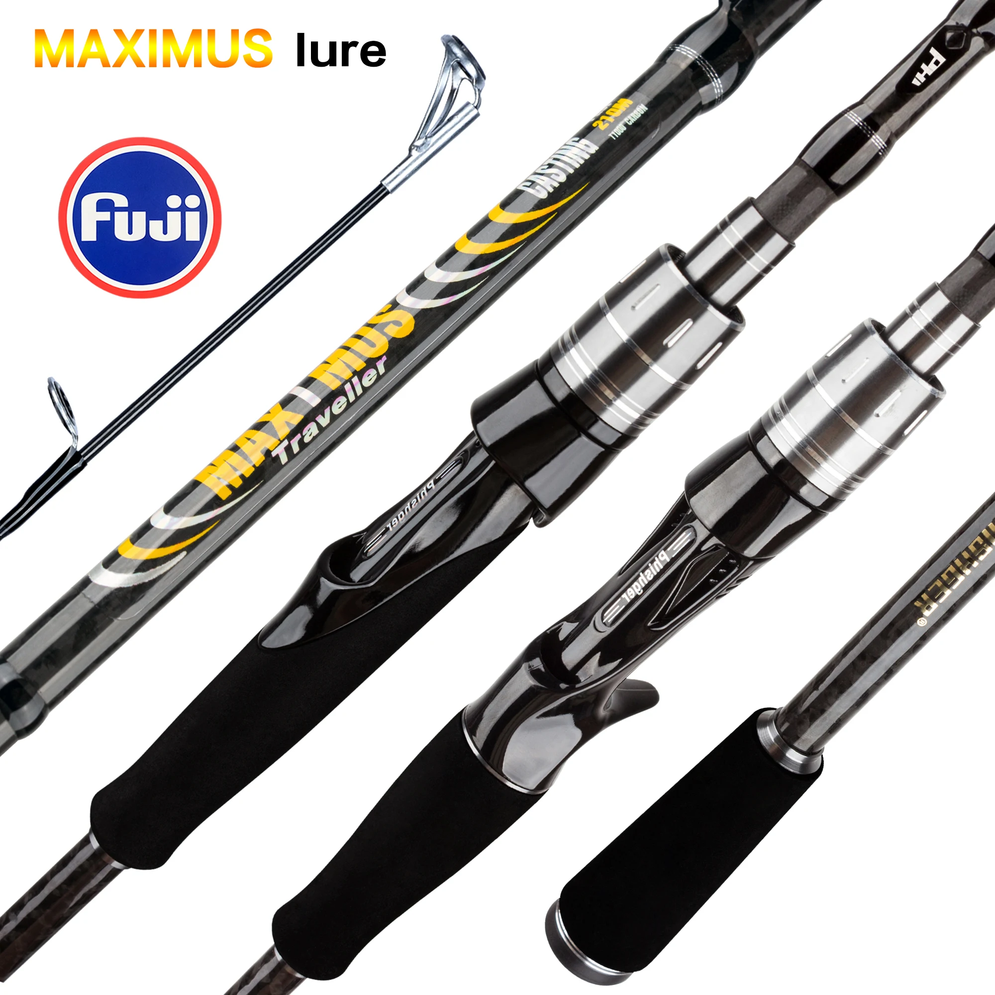 MAXIMUS Lure Fishing Rod 1.8m 2.1m 2.4m 2.7m 3.0m 30T Carbon