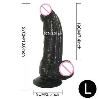 Big Realistic Dildo Penis Female Masturbator Soft Suction Cup Skin Cock Dildosex Sex Toys Women's Strap On Dildos Dick For Women 6