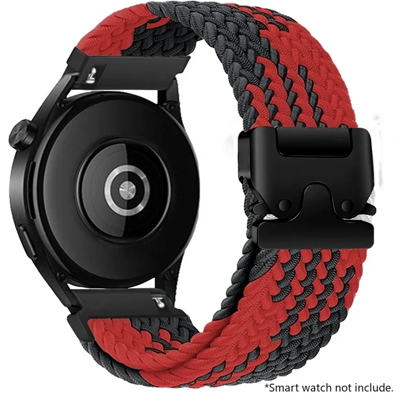 Nylon Braided Loop Strap with Parachute Buckle Bracelet Band