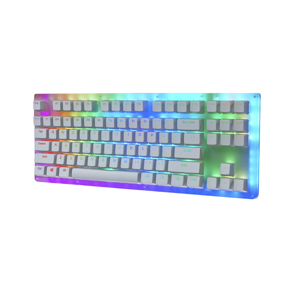 

87Keys RGB Mechanical Keyboard Hot Swappable Type-C USB 3.1 Wired RGB Backlight Gaming Mechanical Keyboards DIY Switch