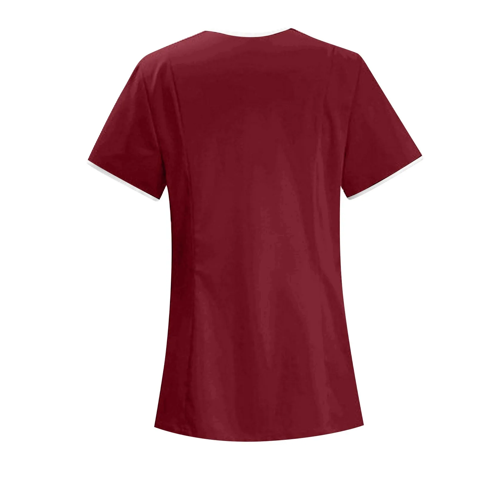 Ropa de trabajo clínica, uniforme de enfermera médica, Top de manga corta, ropa de médico, blusa médica de Color sólido,