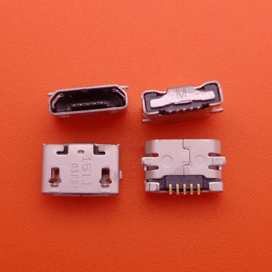 Universal Micro USB Charging Connector Port Socket Dock Jack (10-100 Pieces)