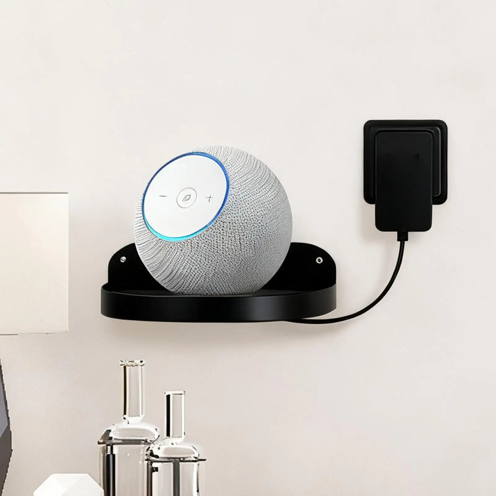 Speaker Wall Mount Angle Adjustable Storage Speaker Shelves Wall Mounted Stand For Home Office Living Room Bedroom Playroom