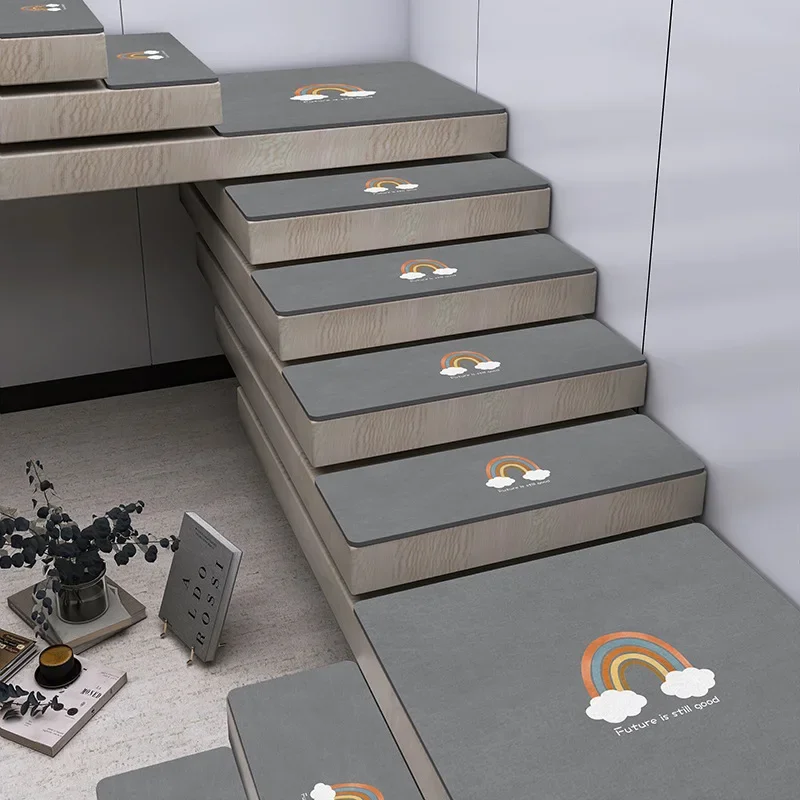 

Simple Household Stair Step Mat, Sound Insulation, Imitation Diatom Mud, Absorbent and Dirty Foot Mat, 1 Pc