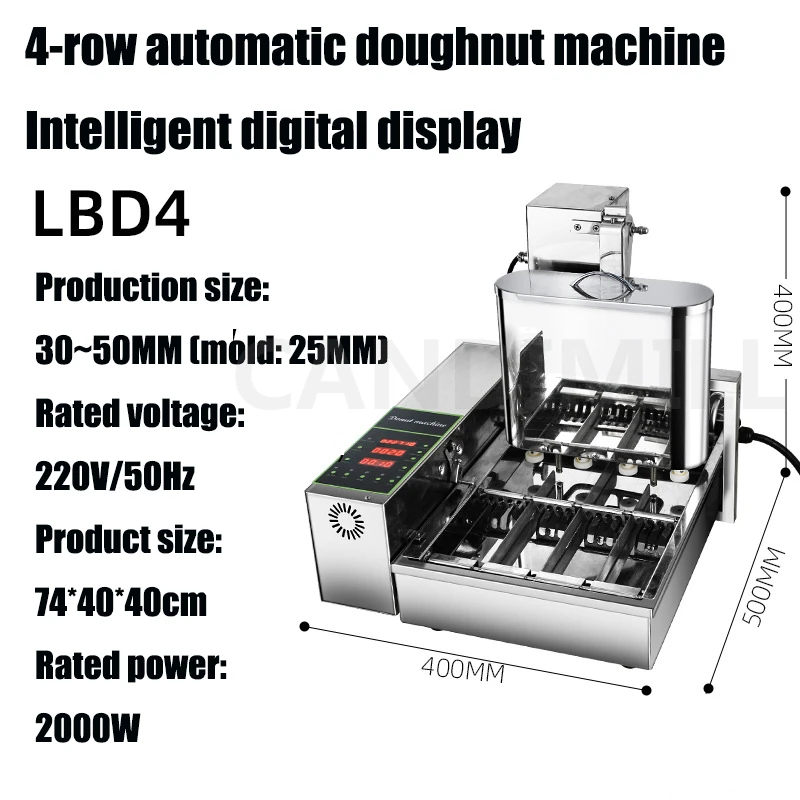 Fully Automatic Mini Mochi Maker Frying Vending Filling Glazing Donut  Making Machine Industrial Donut Making Fryer - AliExpress