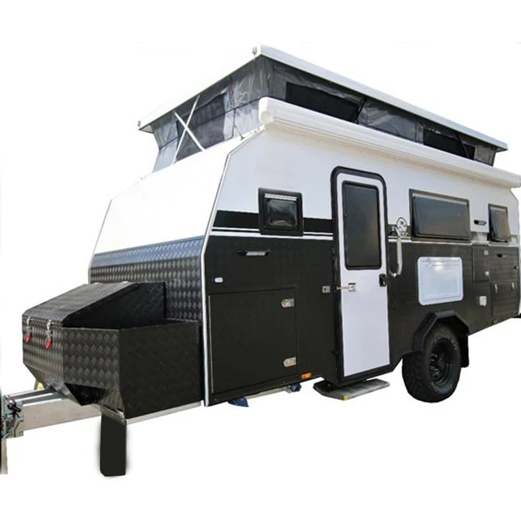 Ecocampor Off Road 15ft Caravans Travel Trailer With Pop Up Tent For