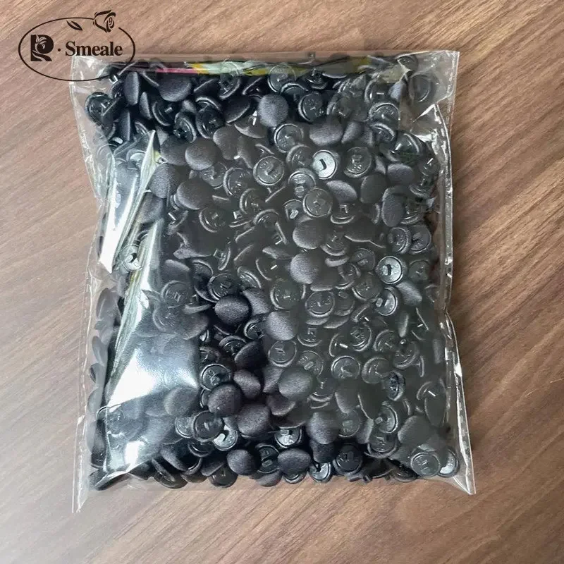 50PCS/Pack 1.1CM Buttons Colorful Colors Satin Cloth Button Buttonhole Wedding Dress Back Handmade Diy Accessories