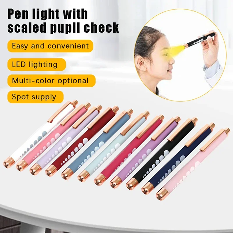 Compact LED Flashlight with Dual Light Modes for Medical Professionals