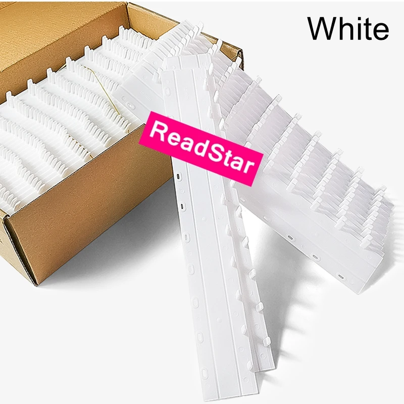 10PCS/LOT White Transparent Plastic Binding strips 3-35mm(20-325sheets) 10 holes A4 Comb binding suppliers plastic binders
