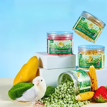 Parrot Snacks Fruit and Vegetable Freeze-dried Training Reward Xuanfeng Peony Tiger Special Nibbles Bird Food Supplies