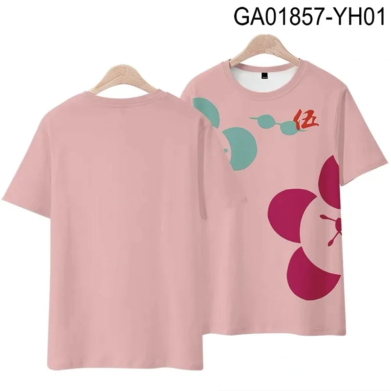 Zombie land saga 3d impressão camiseta verão moda em torno do pescoço manga curta popular anime japonês streetwear plus size