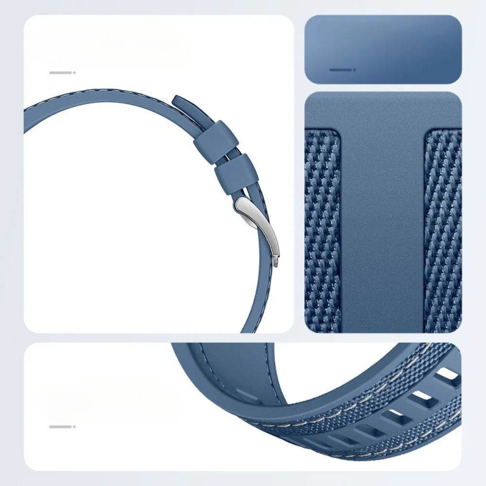 22mm Silicone and Woven Nylon Sport Band