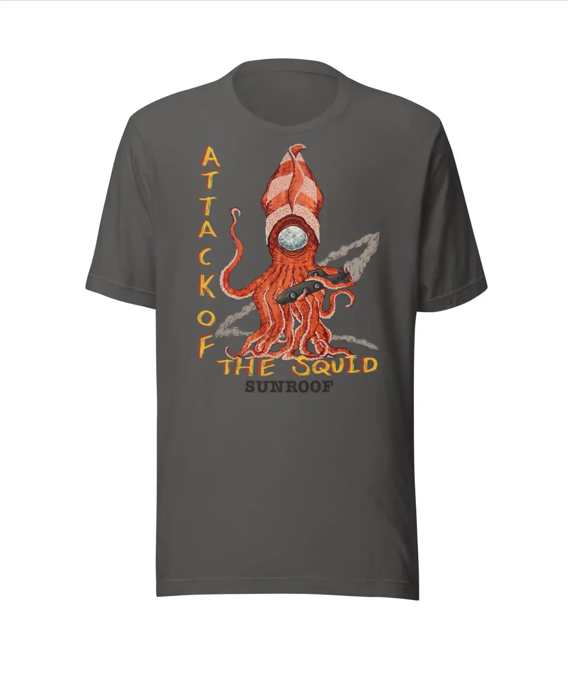 

Attack of The Squid T-Shirt 100% Cotton O-Neck Summer Short Sleeve Casual Mens T-shirt Size S-3XL