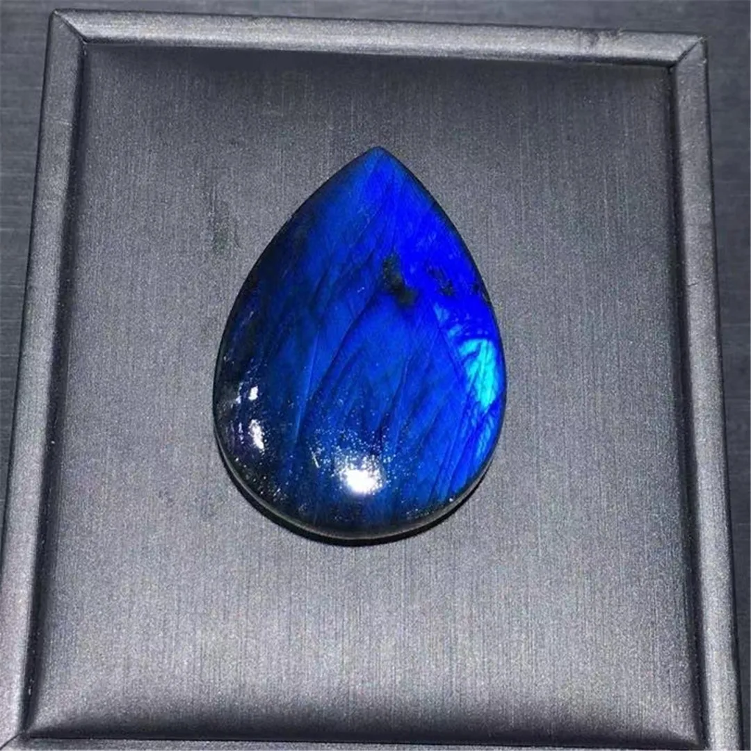 

Естественный синий свет кулон из Лабрадорита ювелирные изделия для женщин мужчин удачи подарок энергия Кристалл Лунный камень 36x25 мм бусины камень AAAAA