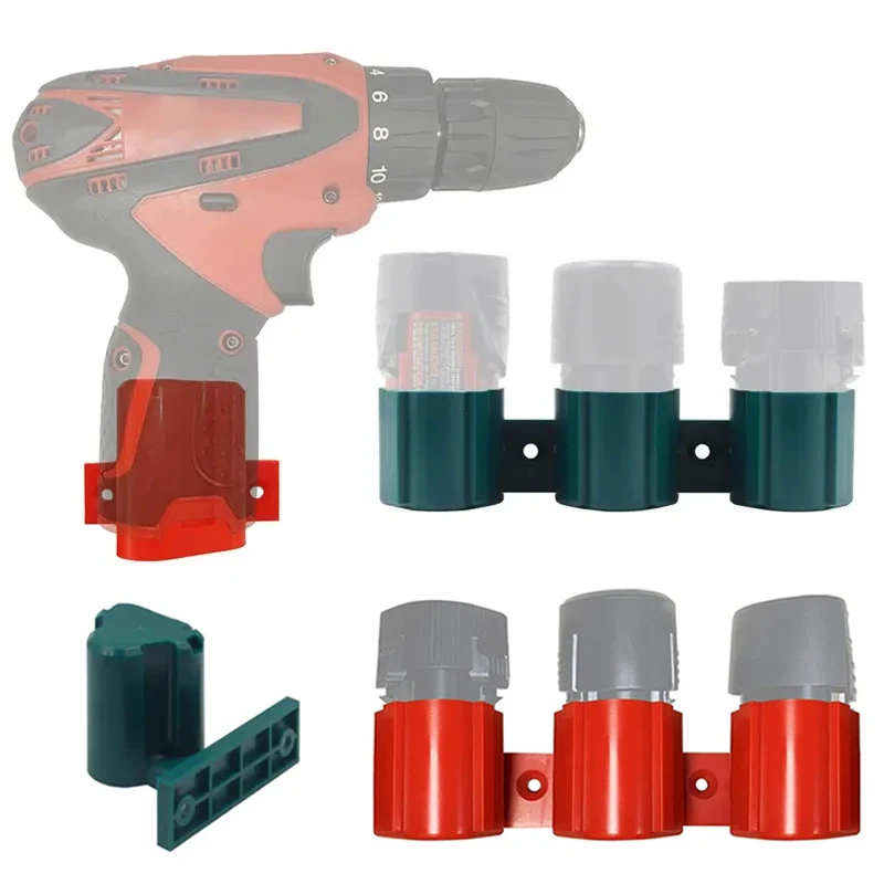Per Makita/Bosch 10.8V Per Milwaukee 12V Batteria E Portautensili Kit Portautensili A Parete Utensili Rack Batterie Staffa Fissa