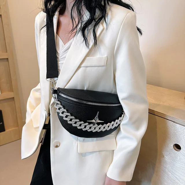 Fashion Ladies Fanny Packs Luxury Chain Fanny Packs For Women