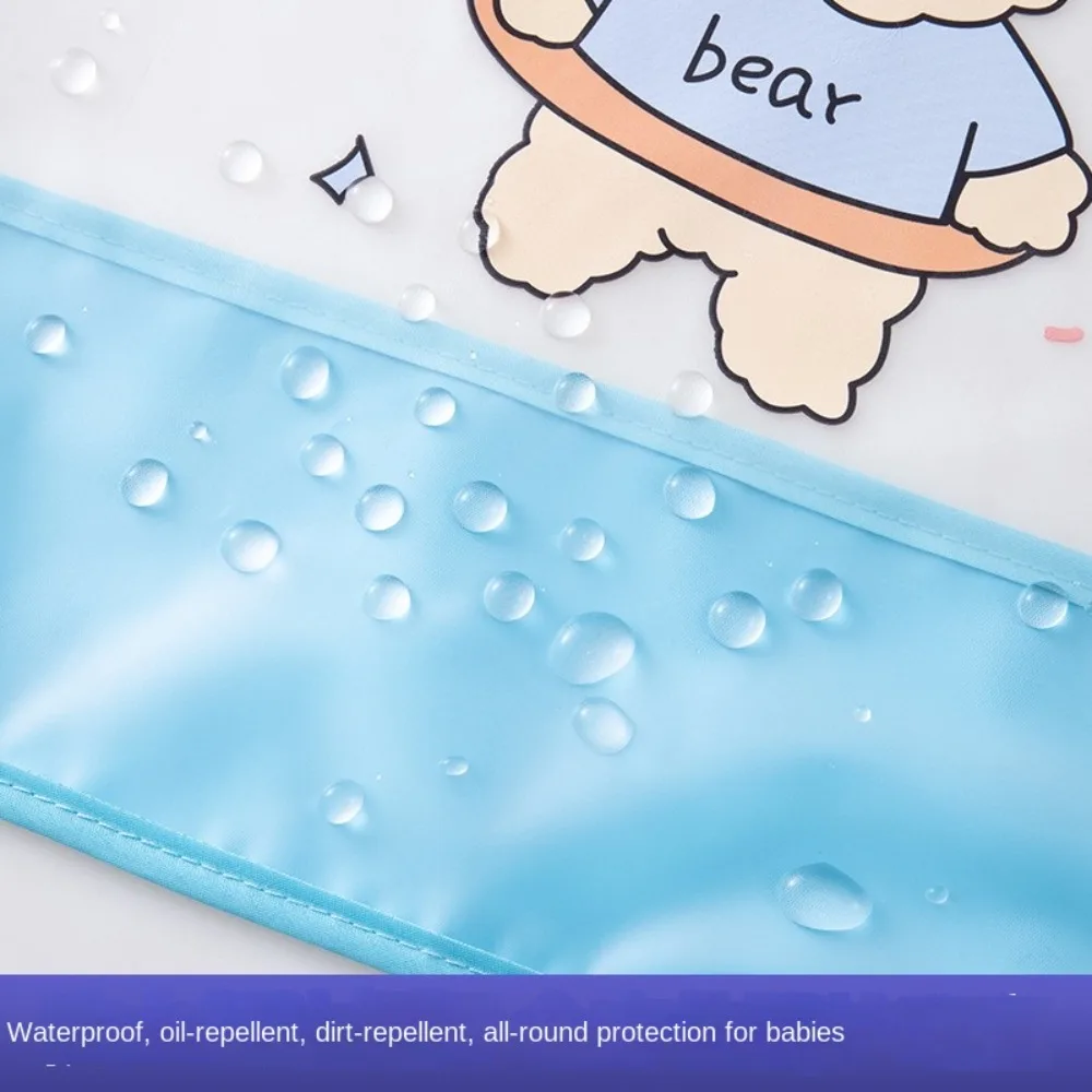 Waterproof Baby Feeding Bib Dirt Proof Long Sleeved Saliva Towel Burp Apron No-Wash Drool Towel Baby Bib Burp Clothes Children