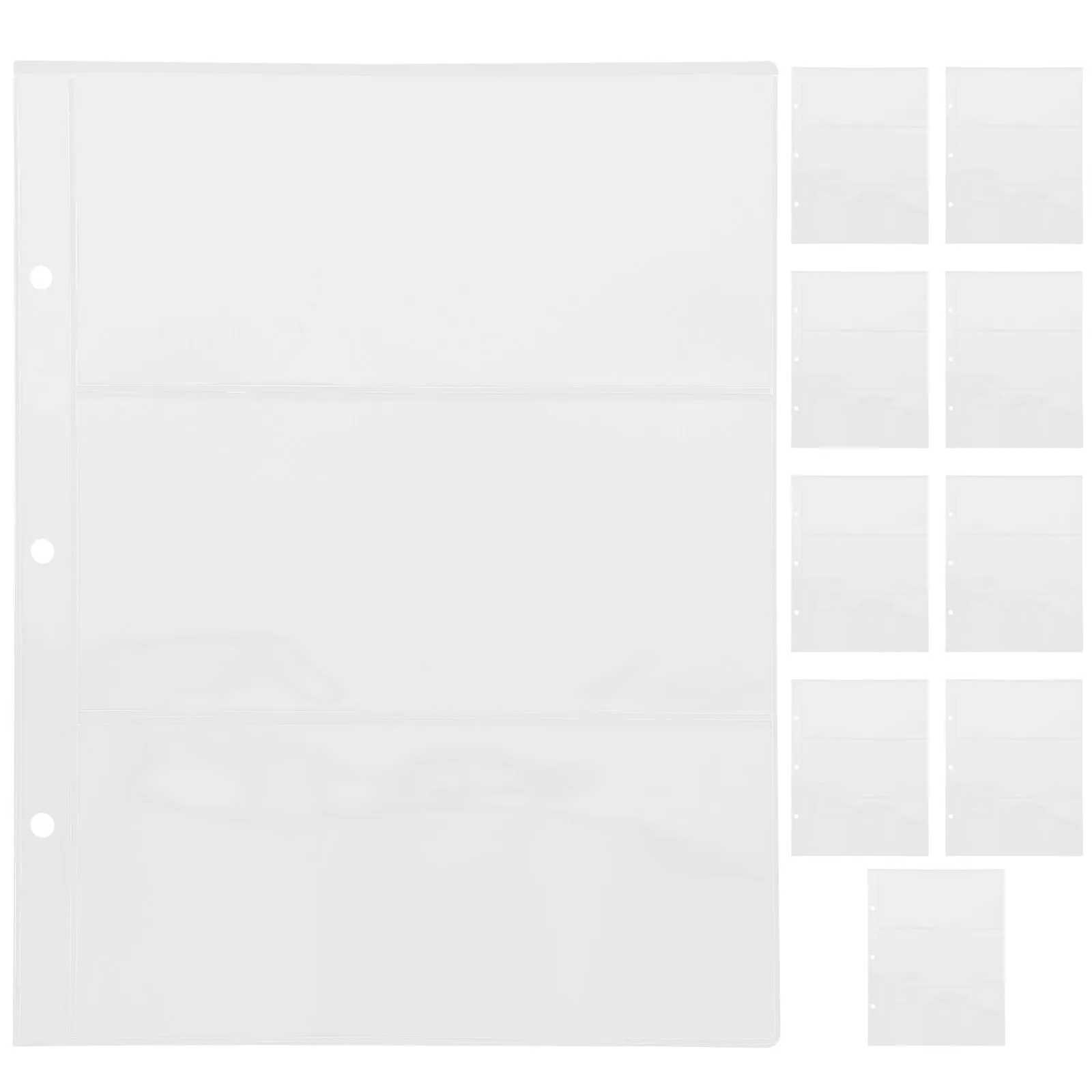 PVC 지폐 보관 페이지, 지폐 수집용 투명 보호 앨범 시트, 휴대용 지폐 보관 및 전시, 세계 지폐 수집