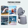 VEVOR Portable Toilet for Camping Porta Potty with 1.3G Detachable Inner Bucket Travel Toilet for Outdoor Camping Long Road Trip 6