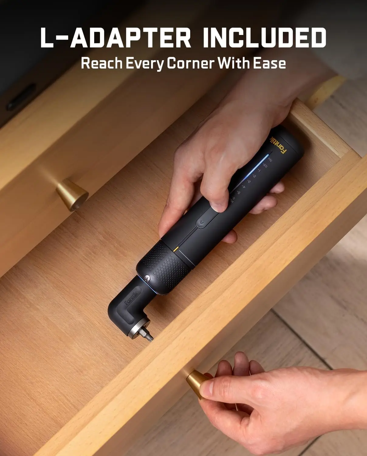 S2 Pro Electric Screwdriver, Cordless Screwdriver Set, 7 Torque Settings, 0.5 to 6N.m, 20 Magnetic Bits, 1/4''Hex Shank