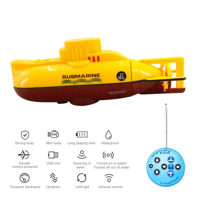 1 Set Mini Remote Control Toy Simulation Boat RC Boat Toy Classic Toy  Entertainment 4