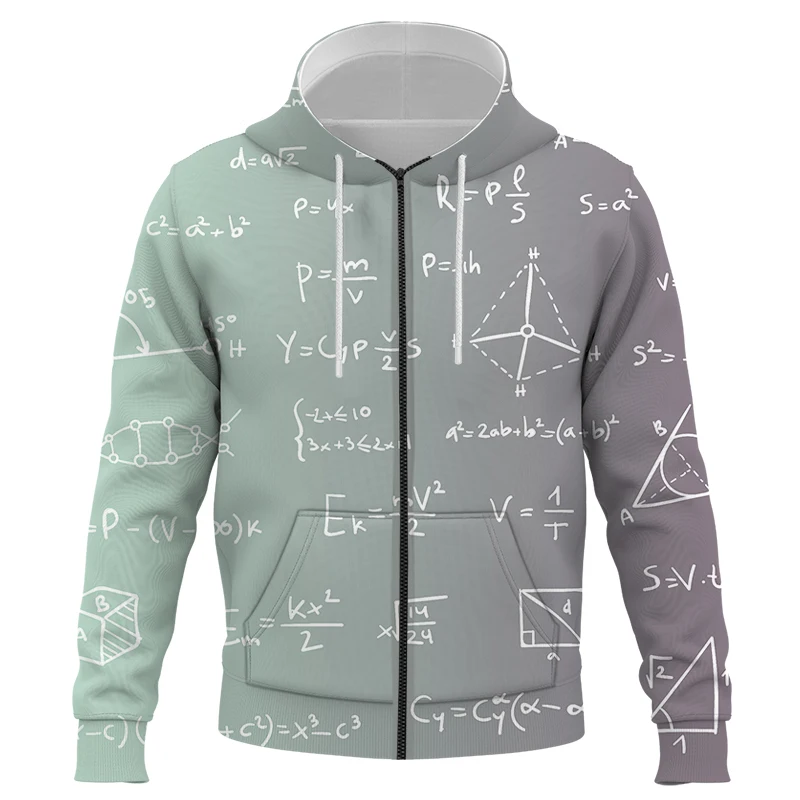 

2021 New Hot mathematical formula 3D Prined Hoodies Men/Women Fashion New Popular Personality Hoodie Harajuku Zipper Sweatshirts