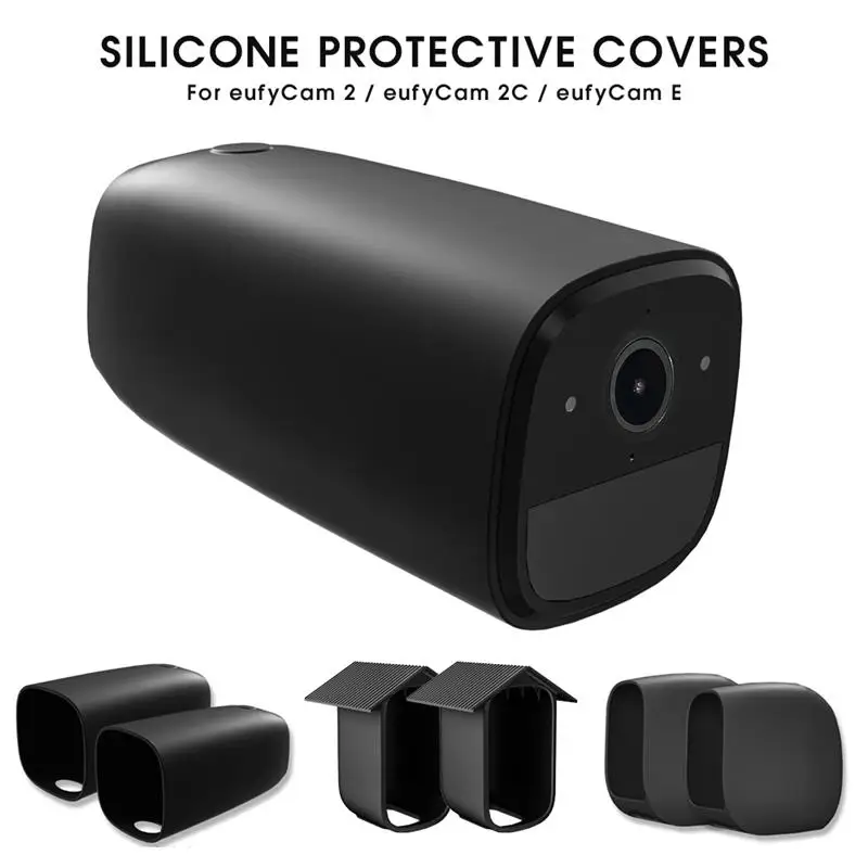 EufyCam Eufy-2C Eufy-2 실리콘 보호 커버, Eufy-E 스크래치 방지 카메라 보호 커버, 보안 카메라 제공, 2 개