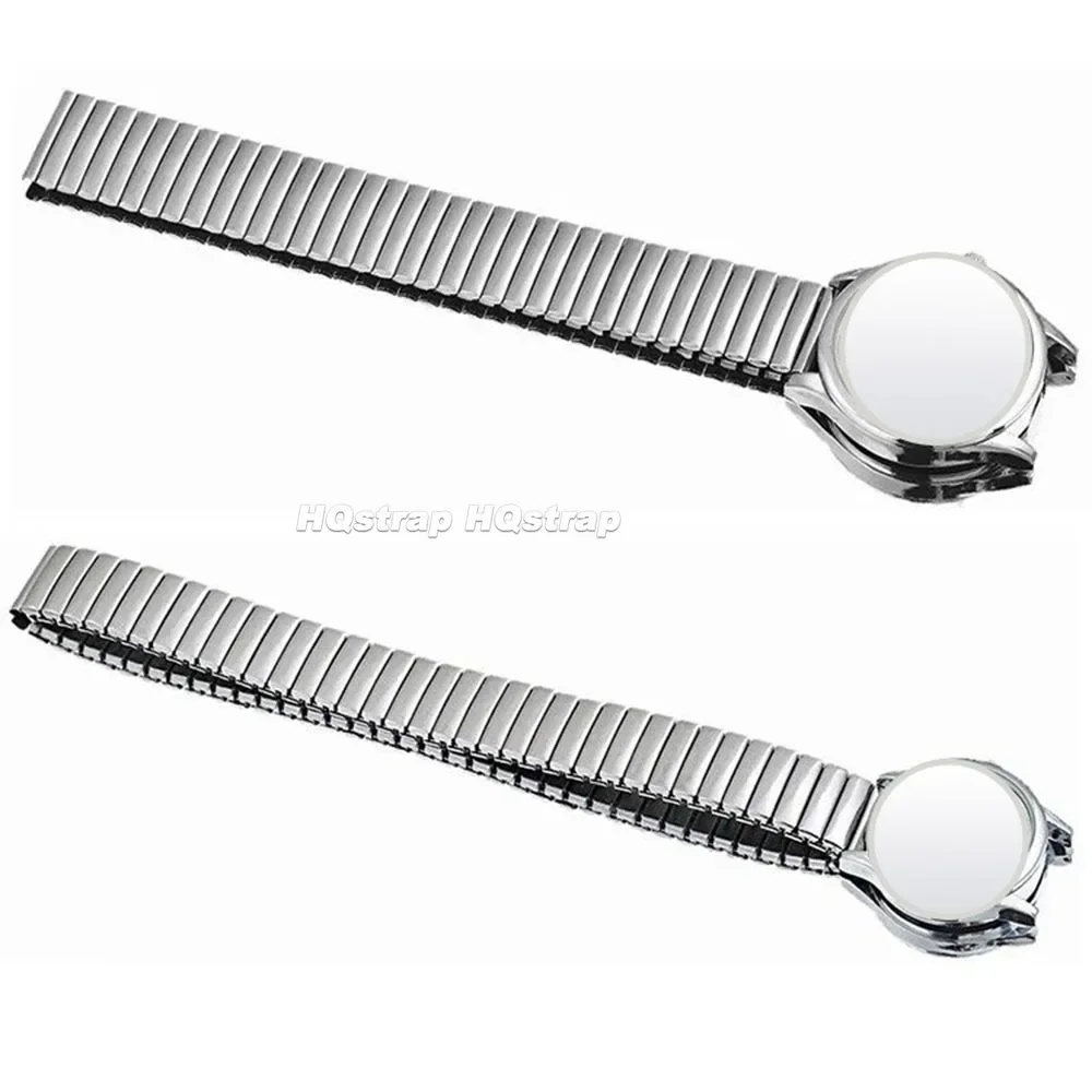 Premium Stainless Steel Elastic Watchband - Metal Stretch Expansion Strap