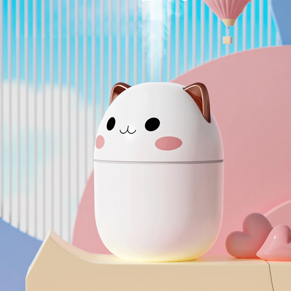 250ml Air Humidifier Cute Aroma Diffuser with Night Light Home Cool Mist