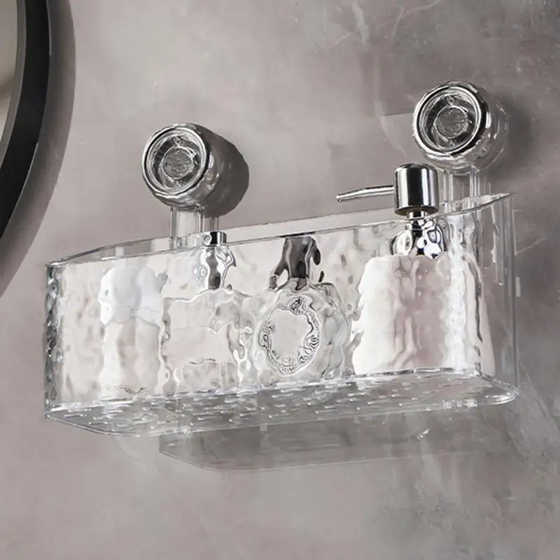 

Прозрачный держатель для душа, присоска для душа с рисунком ледника, прочный стабильный держатель для ванной