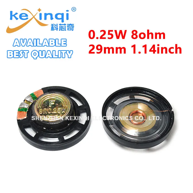 10Pcs Mini Altoparlante Audio Fai Da Te 0.25 W 8R Ohm Stereo Woofer Amplificatore Altoparlante Per Cuffie Sound Box 1.14 Pollici 29Mm 2.9Cm